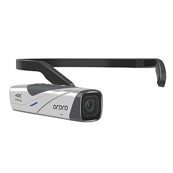 ORDRO EP8 ビデオカメラ ORDRO EP8 4K Head-Mounted Camera, 60FPS, Wi-Fi, Auto Focus